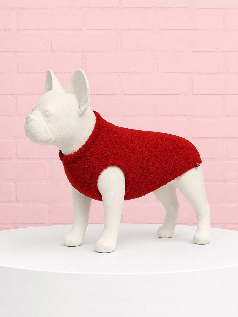 Barefoot Dreams Red Plush Dog Pullover